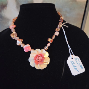 Mixed Pink Shell Necklace