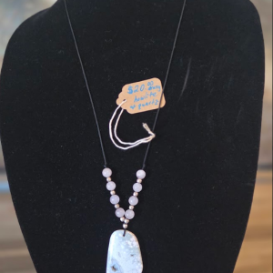 Handmade Howlite & Rose Quartz Necklace