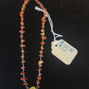 Handmade Citrine & Carnelian Necklace