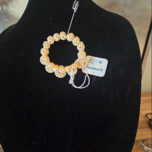 Handmade Carved Stone Bracelet