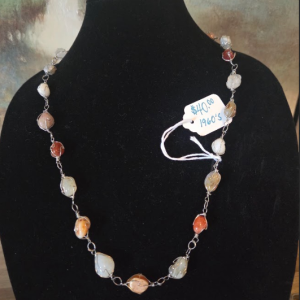 Vintage 1960's Cage Style Multi Stone Necklace